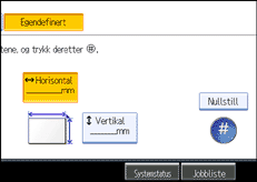Illustrasjon av betjeningspanel