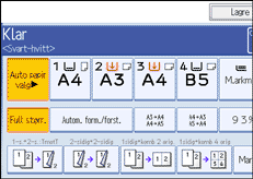 Illustrasjon av skjermpanelet