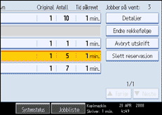 Illustrasjon av skjermpanelet