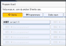 Illustrasjon av skjermpanelet