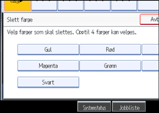 Illustrasjon av skjermpanelet