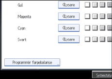 Illustrasjon av skjermpanelet