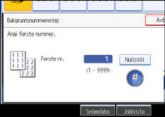 Illustrasjon av skjermpanelet
