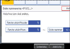 Illustrasjon av skjermpanelet