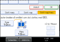Illustrasjon av skjermpanelet
