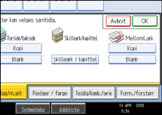 Illustrasjon av skjermpanelet