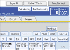 Illustrasjon over kontrollpanelet