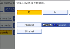 Illustrasjon over kontrollpanelet