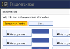 Illustrasjon over kontrollpanelet
