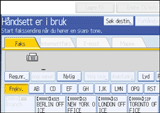 Illustrasjon over kontrollpanelet