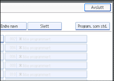 Illustrasjon over kontrollpanelet