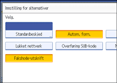 Illustrasjon over kontrollpanelet