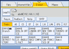 Illustrasjon over kontrollpanelet