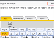 Illustrasjon over kontrollpanelet