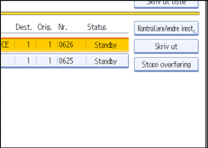 Illustrasjon over kontrollpanelet