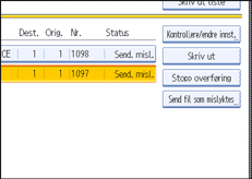 Illustrasjon over kontrollpanelet