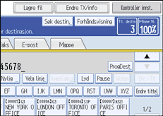 Illustrasjon over kontrollpanelet