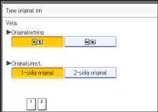 Illustrasjon over kontrollpanelet
