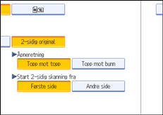 Illustrasjon over kontrollpanelet