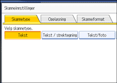 Illustrasjon over kontrollpanelet
