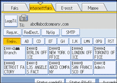 Illustrasjon over kontrollpanelet