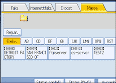 Illustrasjon over kontrollpanelet