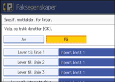 Illustrasjon over kontrollpanelet