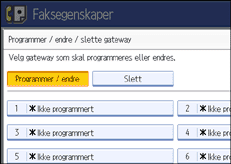 Illustrasjon over kontrollpanelet