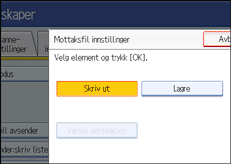 Illustrasjon over kontrollpanelet