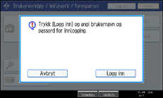 Illustrasjon av brukerpanelet