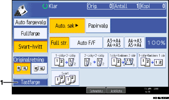 Skjermbildeillustrasjon av brukerpanelet med nummererte bildetekster