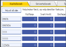 Illustrasjon av skjermpanelet