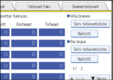 Illustrasjon av skjermpanelet