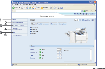 Illustrasjon av nettleserskjermbilde med nummerert bildetekst