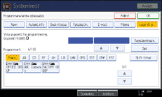 Illustrasjon av skjermpanelet