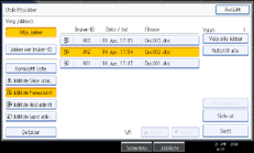 Illustrasjon av skjermpanelet