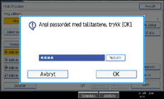 Illustrasjon av skjermpanelet