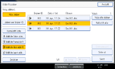 Illustrasjon av skjermpanelet