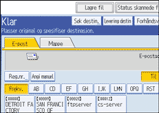 Illustrasjon betjeningspanel