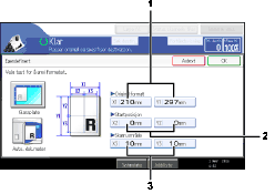 Nummerert illustrasjon av betjeningspanel