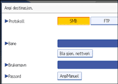Illustrasjon betjeningspanel