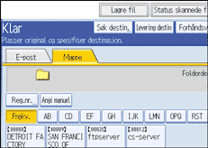 Illustrasjon betjeningspanel