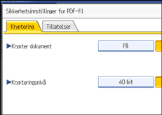 Illustrasjon betjeningspanel