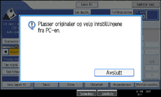 Illustrasjon betjeningspanel