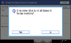 Illustrasjon av betjeningsskjermbildet