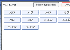 Illustration af betjeningspanelets sk&aelig;rm