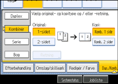 Illustration af betjeningspanelets sk&aelig;rm