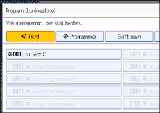 Illustration af betjeningspanelets sk&aelig;rm