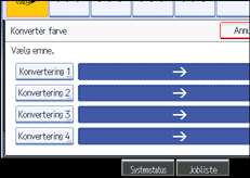 Illustration af betjeningspanelets sk&aelig;rm