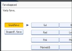 Illustration af betjeningspanelets sk&aelig;rm